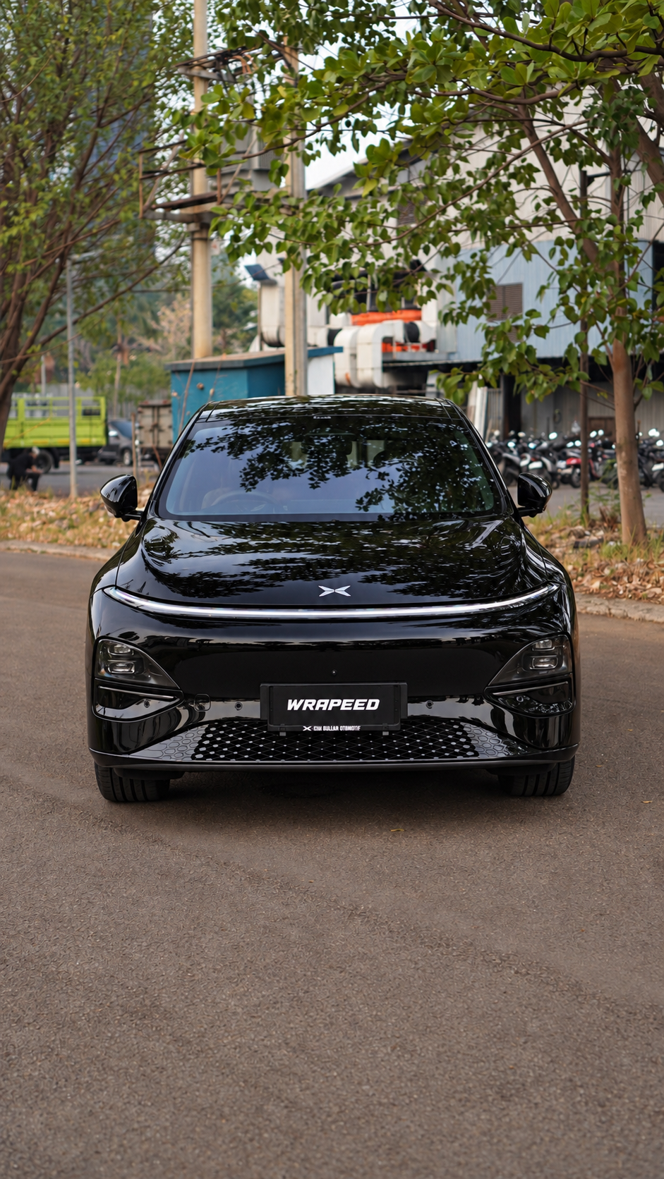 Xpeng G6 hitam dengan PPF glossy di WRAPEED Alam Sutera